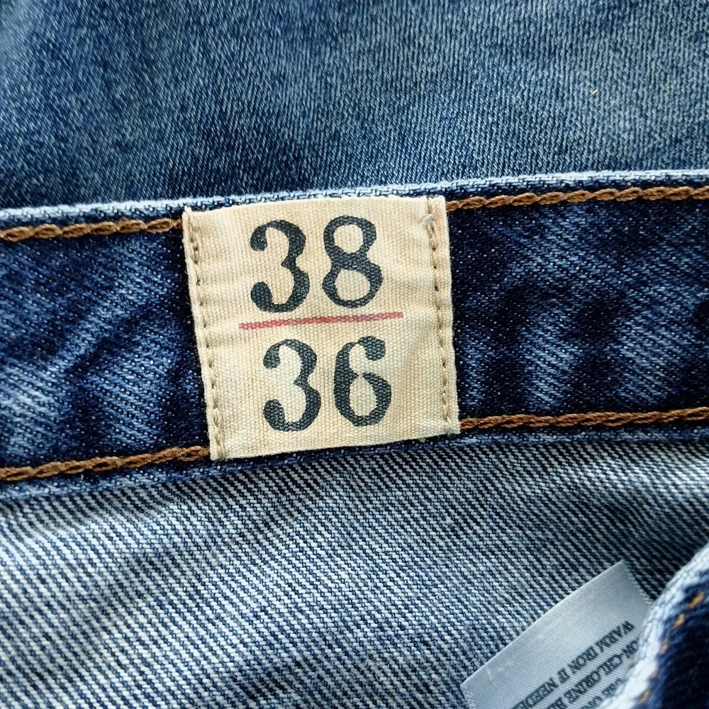 Red Head Jeans Mens 37x34 Blue Denim Straight Leg Zip‎ Fly 5 Pocket Classic